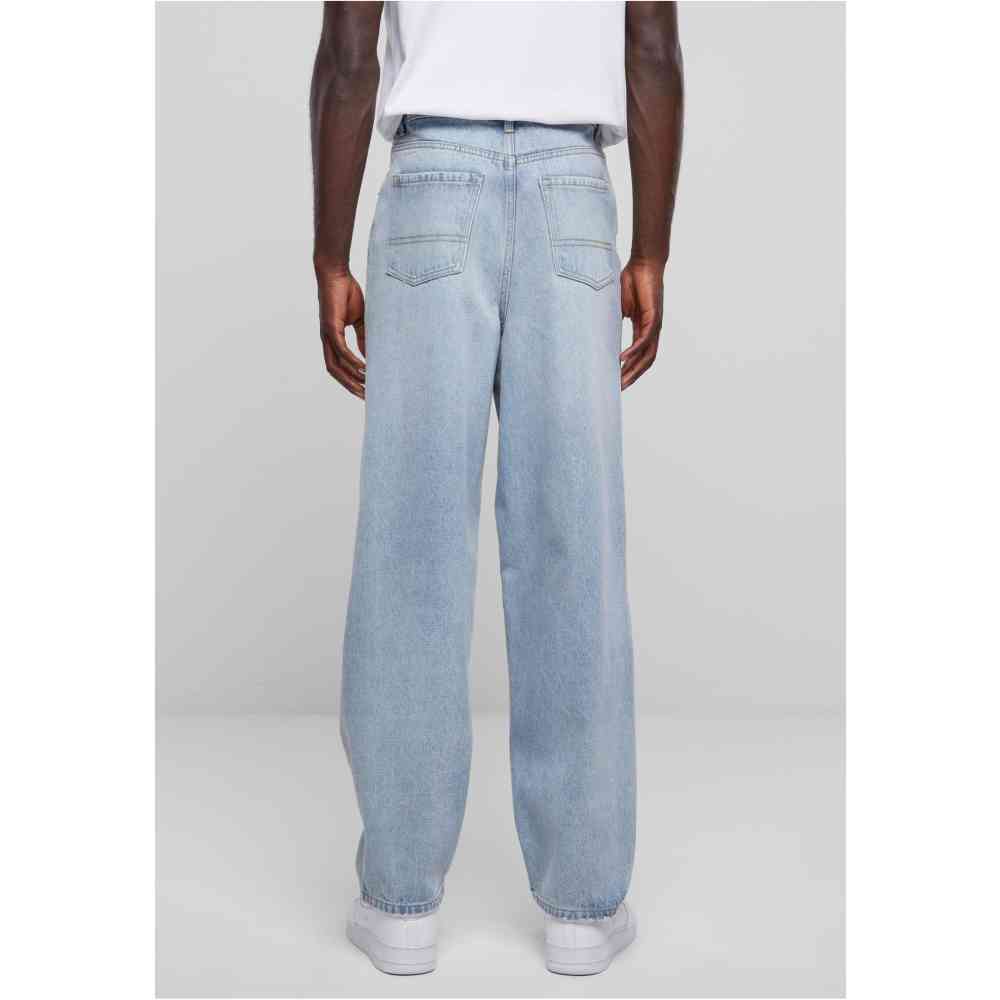 Urban Classics - Heavy Ounce Baggy Fit Jeans Weite Hose - Taille, 30 inch - Blau